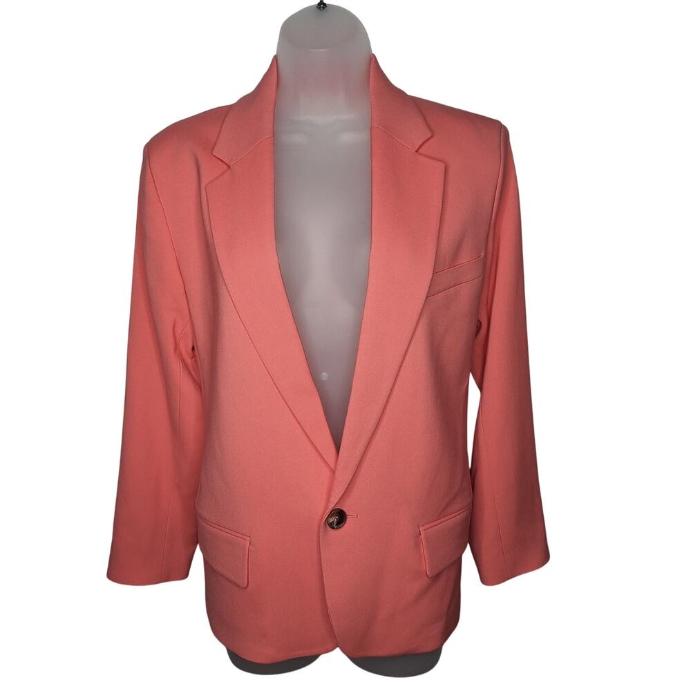 A.L.C. Dacota Coral Pink Single-Button Blazer